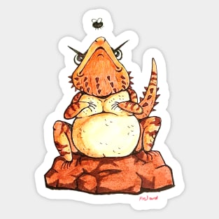 Little fat beardy Sticker